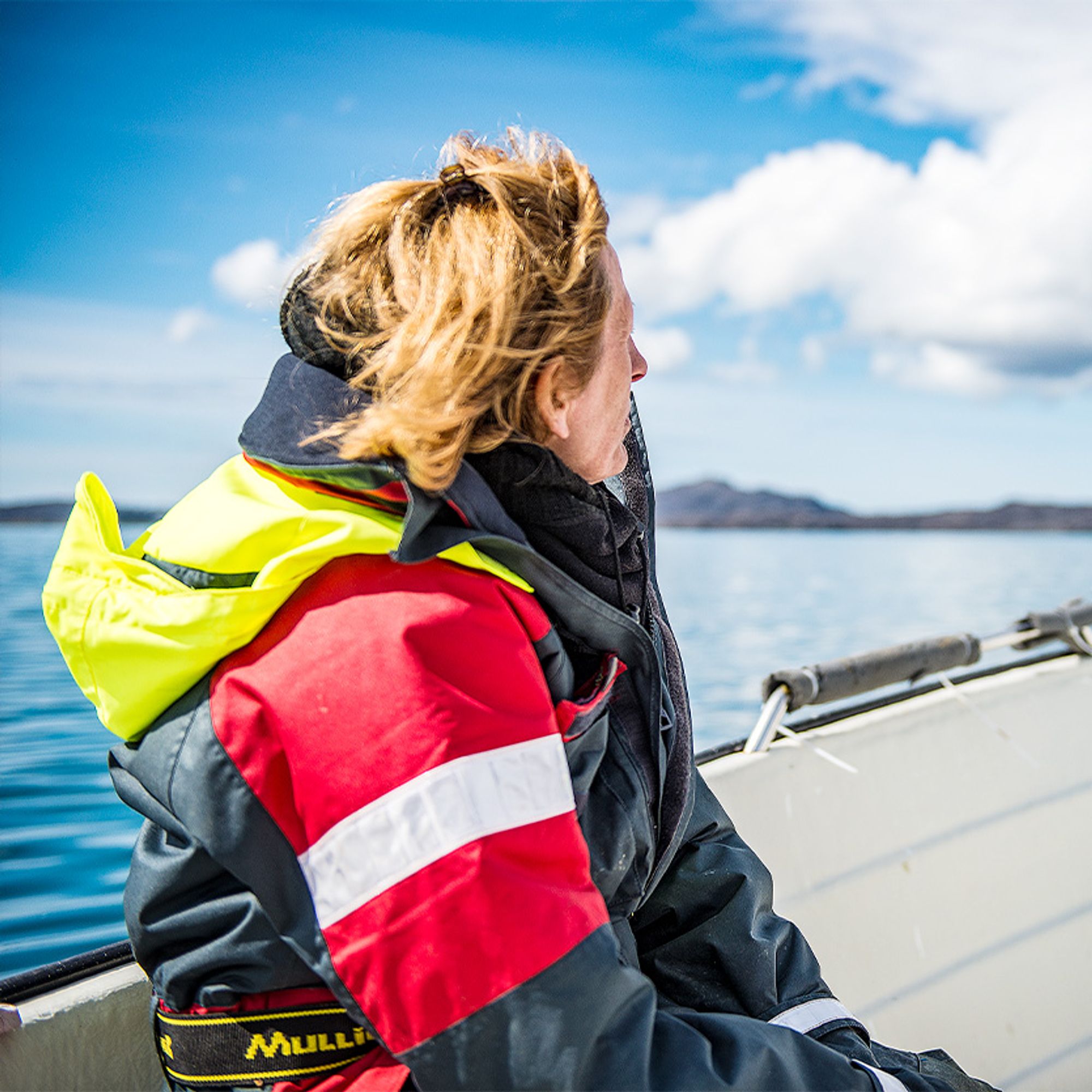 Woman on boat