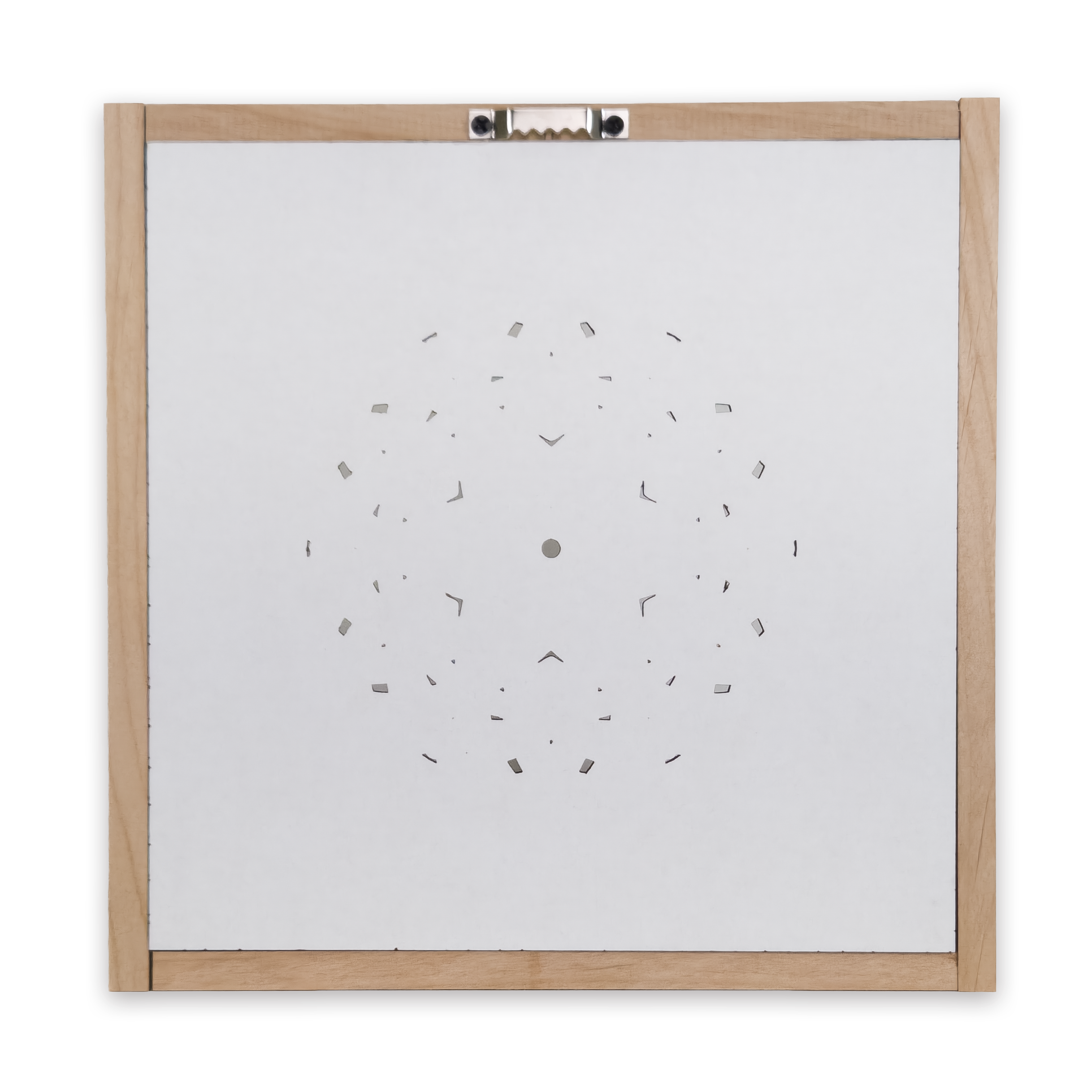 Multilayer 3D laser-cut engraved square mandala wall art, Baltic Birch Plywood