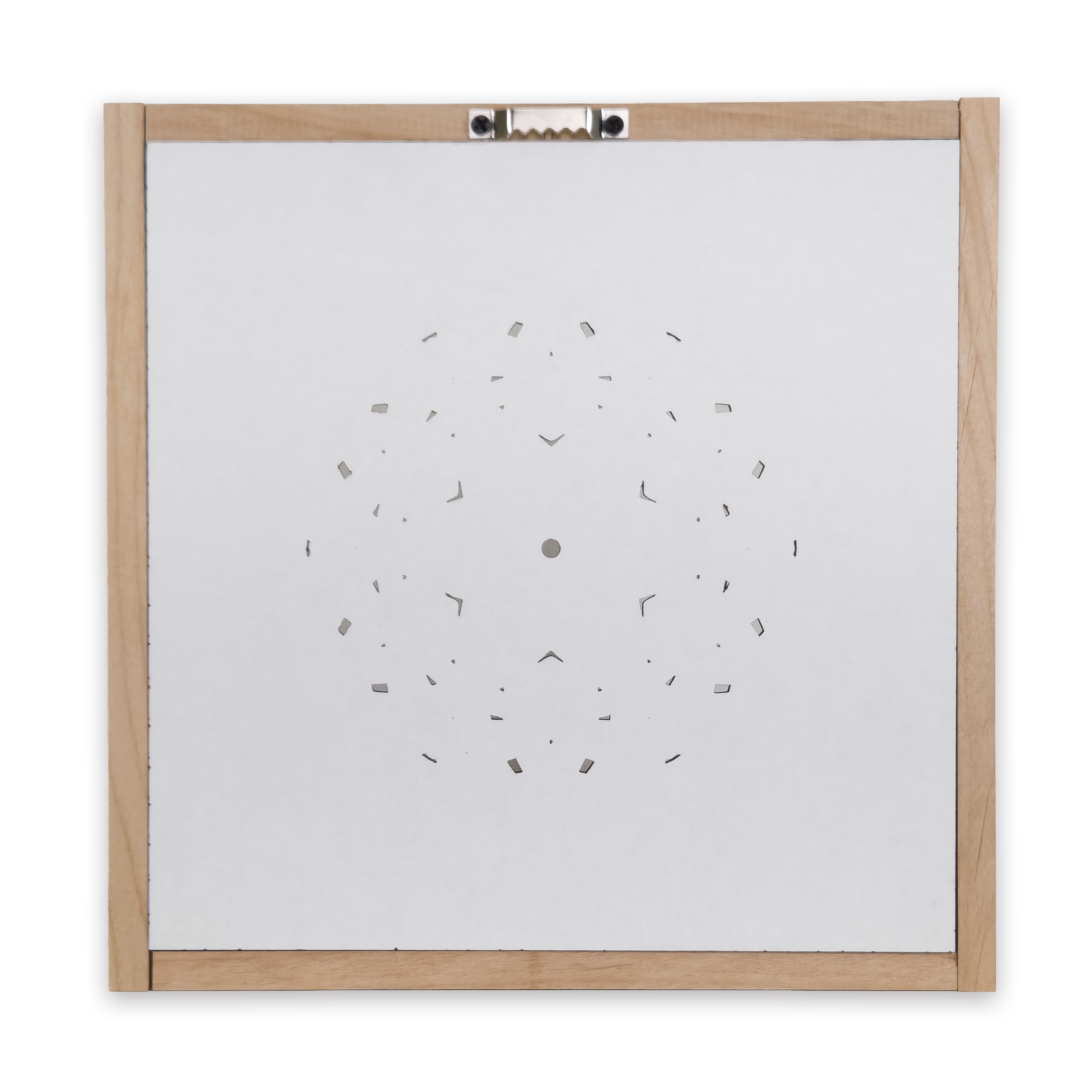 Multilayer 3D laser-cut engraved square mandala wall art, Baltic Birch Plywood
