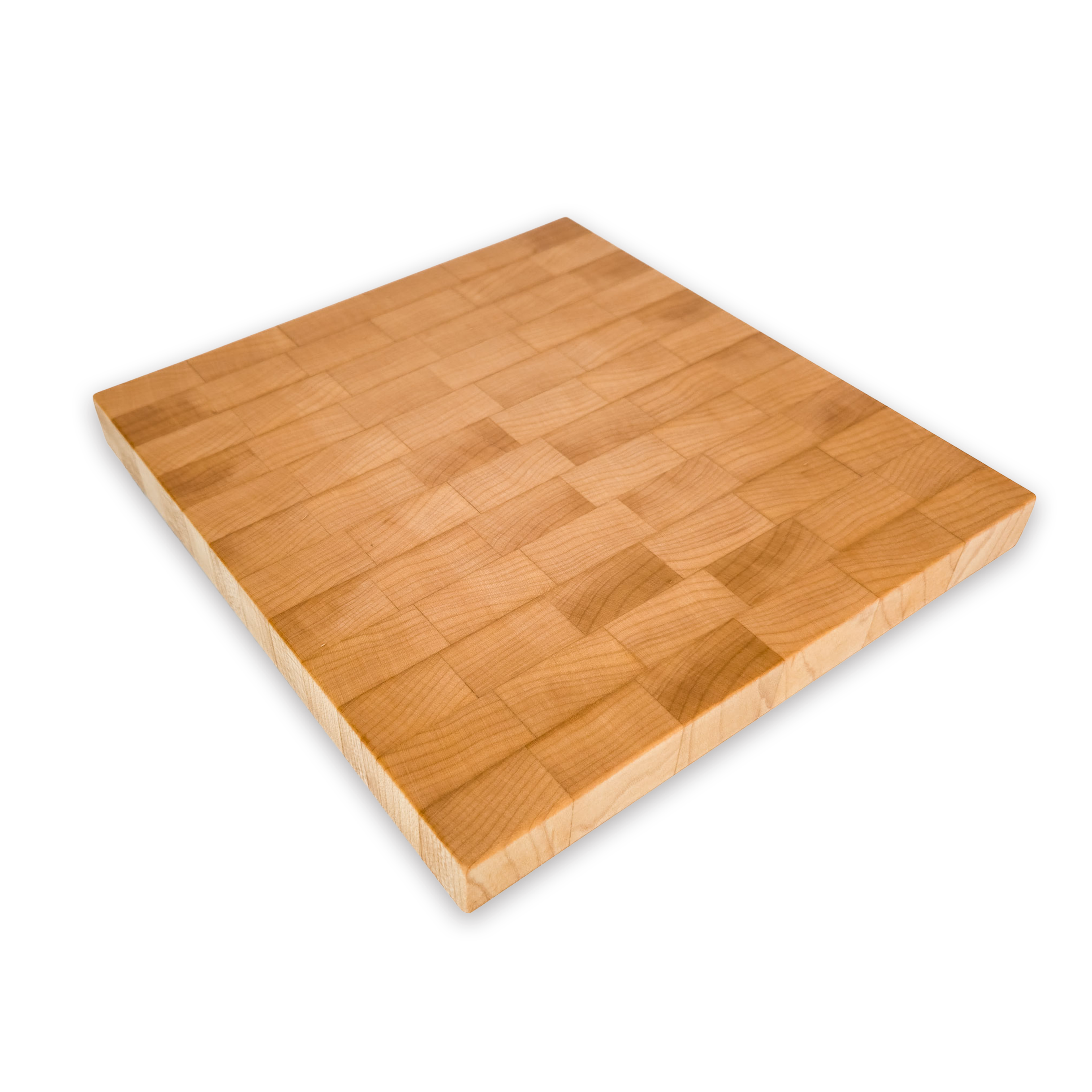 End grain maple cutting board, maple — large (7.29 × 8.5 in)