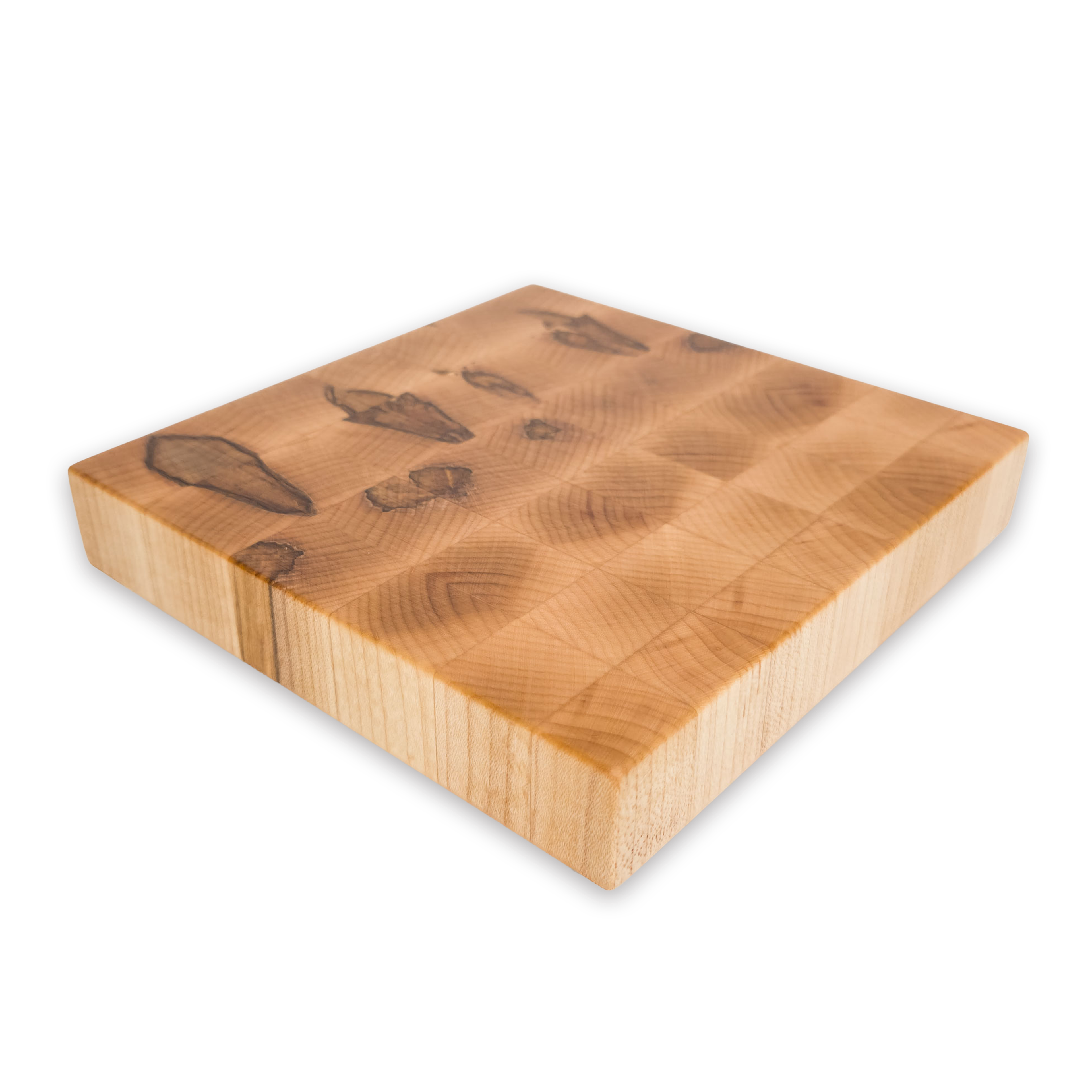 End grain spalted maple cutting board, spalted maple