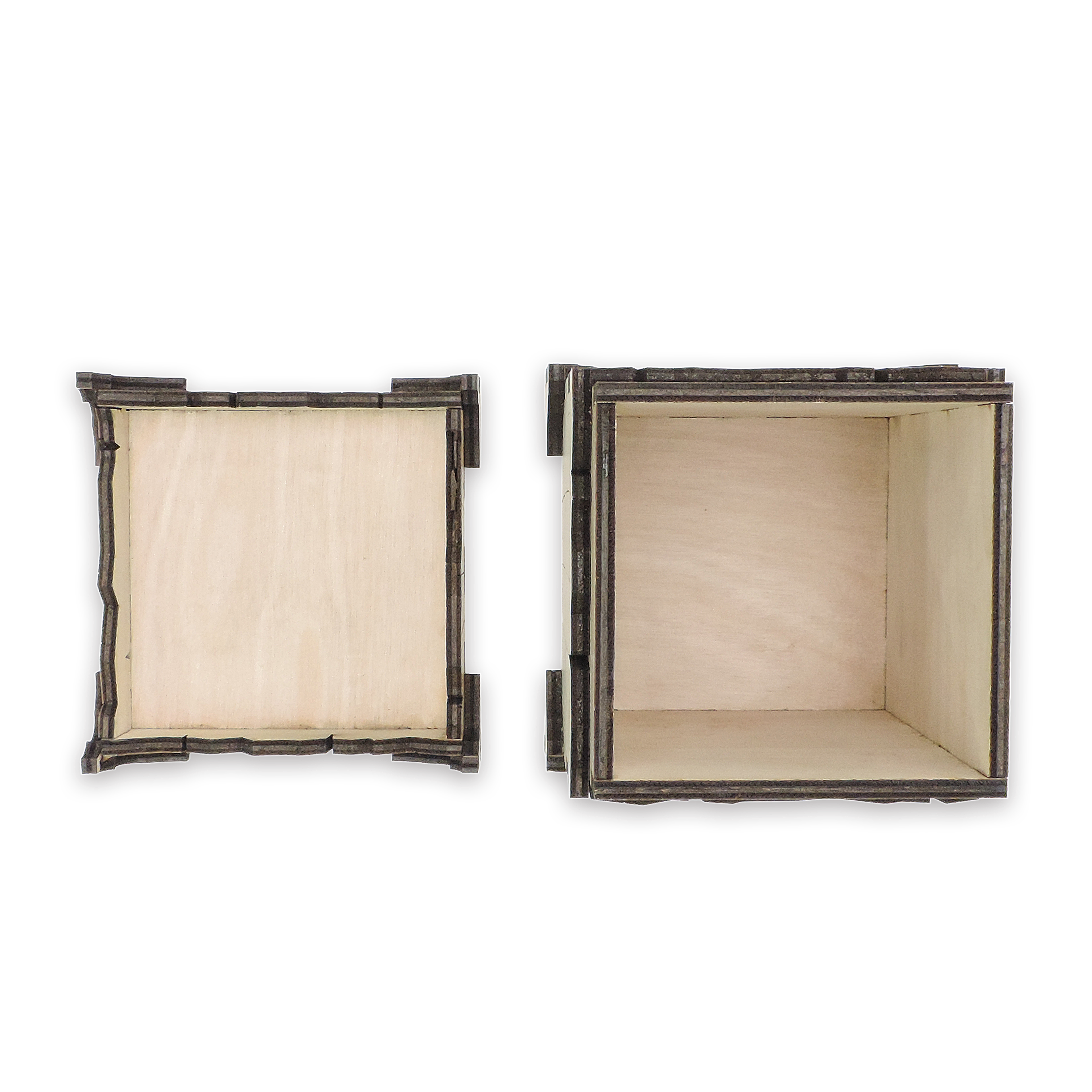 Laser-cut pumpkin candy holder, ¼ in cabinet-grade plywood