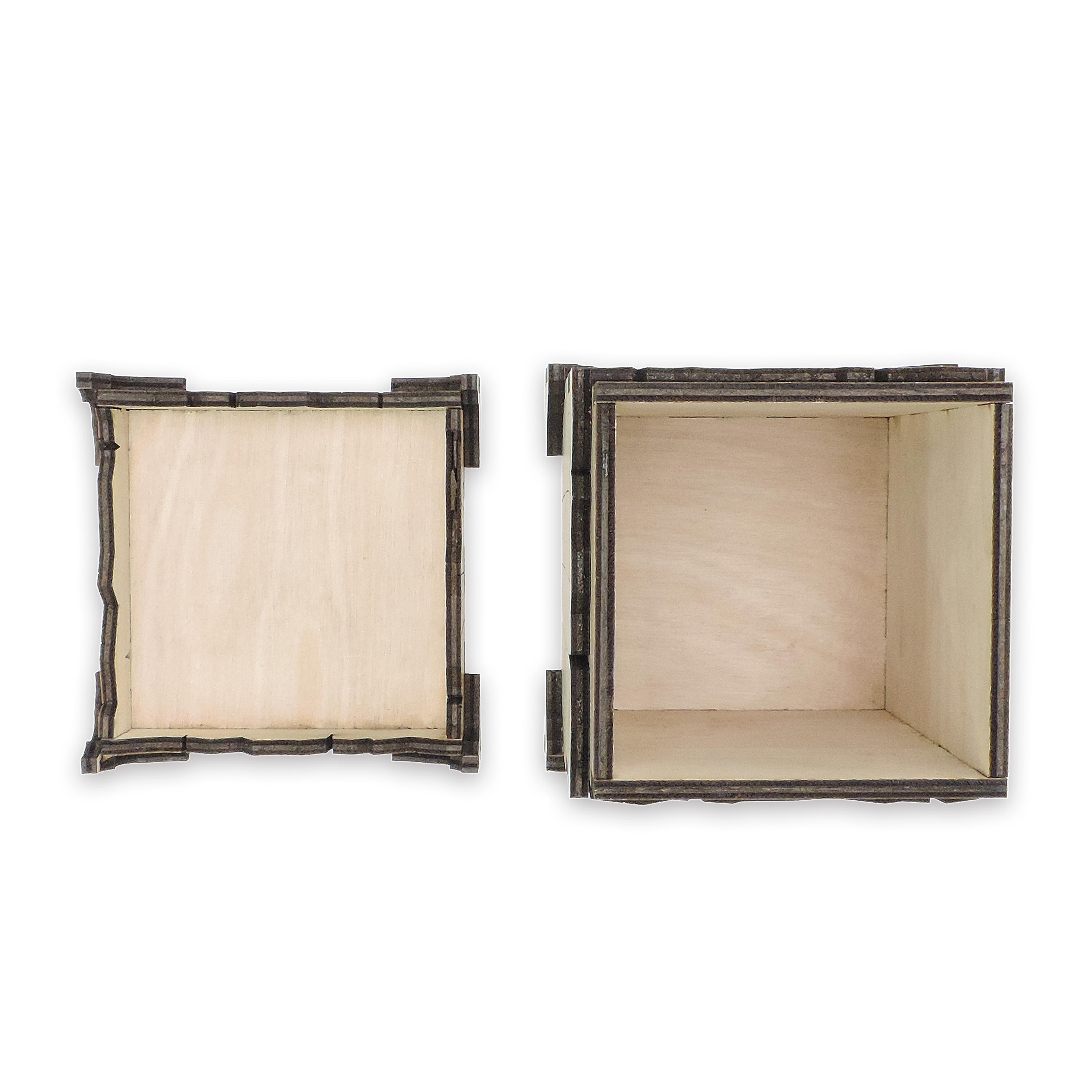 Laser-cut pumpkin candy holder, ¼ in cabinet-grade plywood