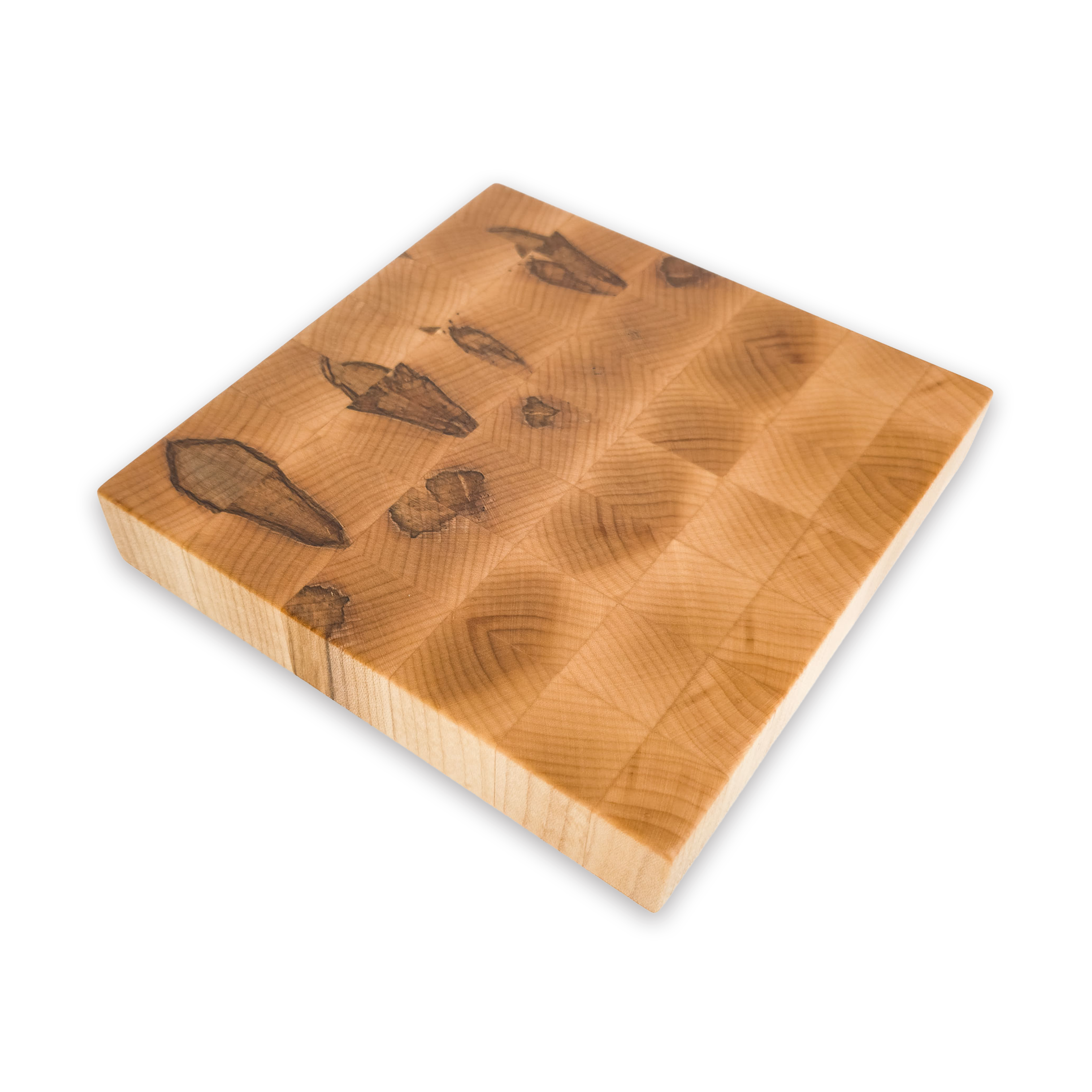 End grain spalted maple cutting board, spalted maple
