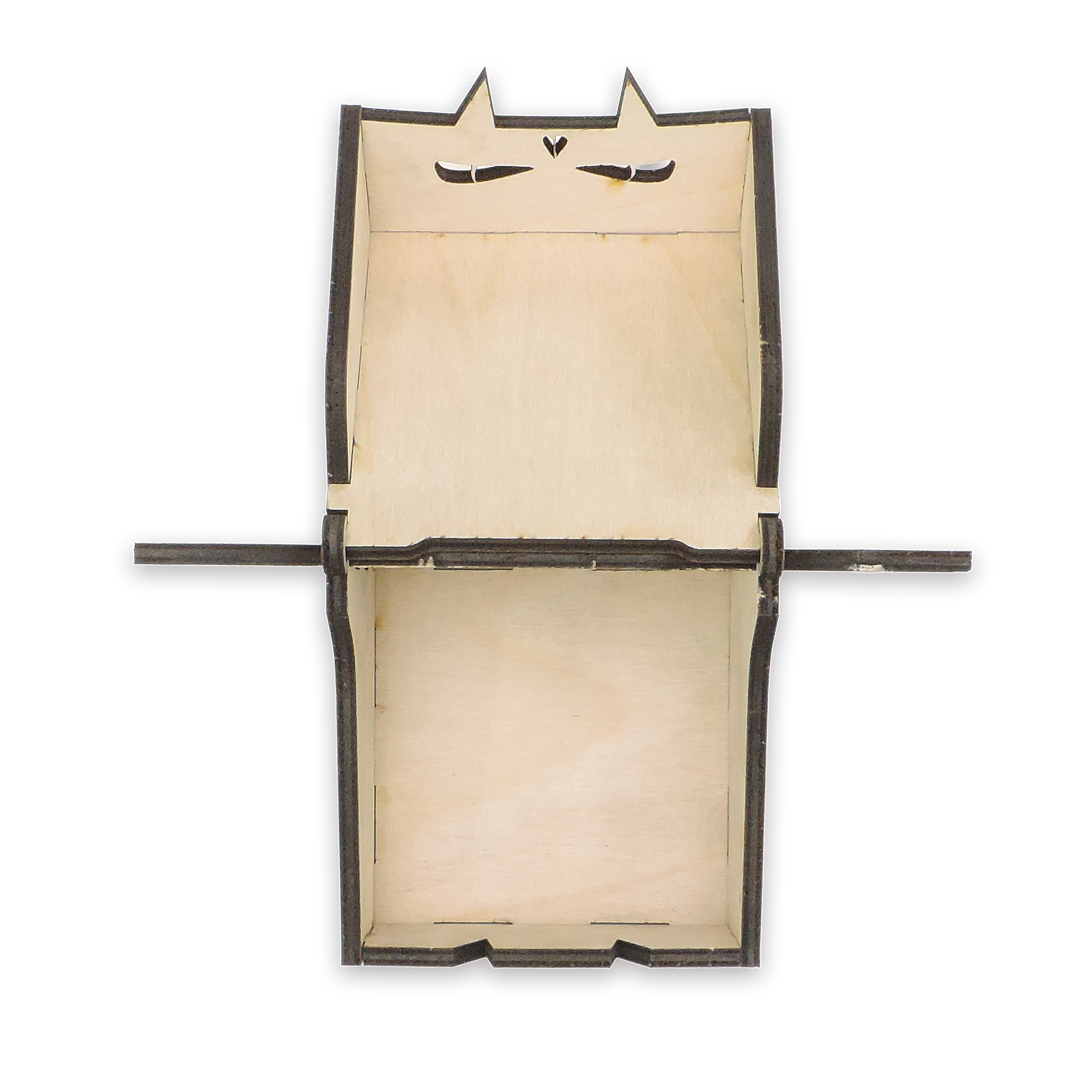 Laser-cut vampire candy box, ¼ in cabinet-grade plywood