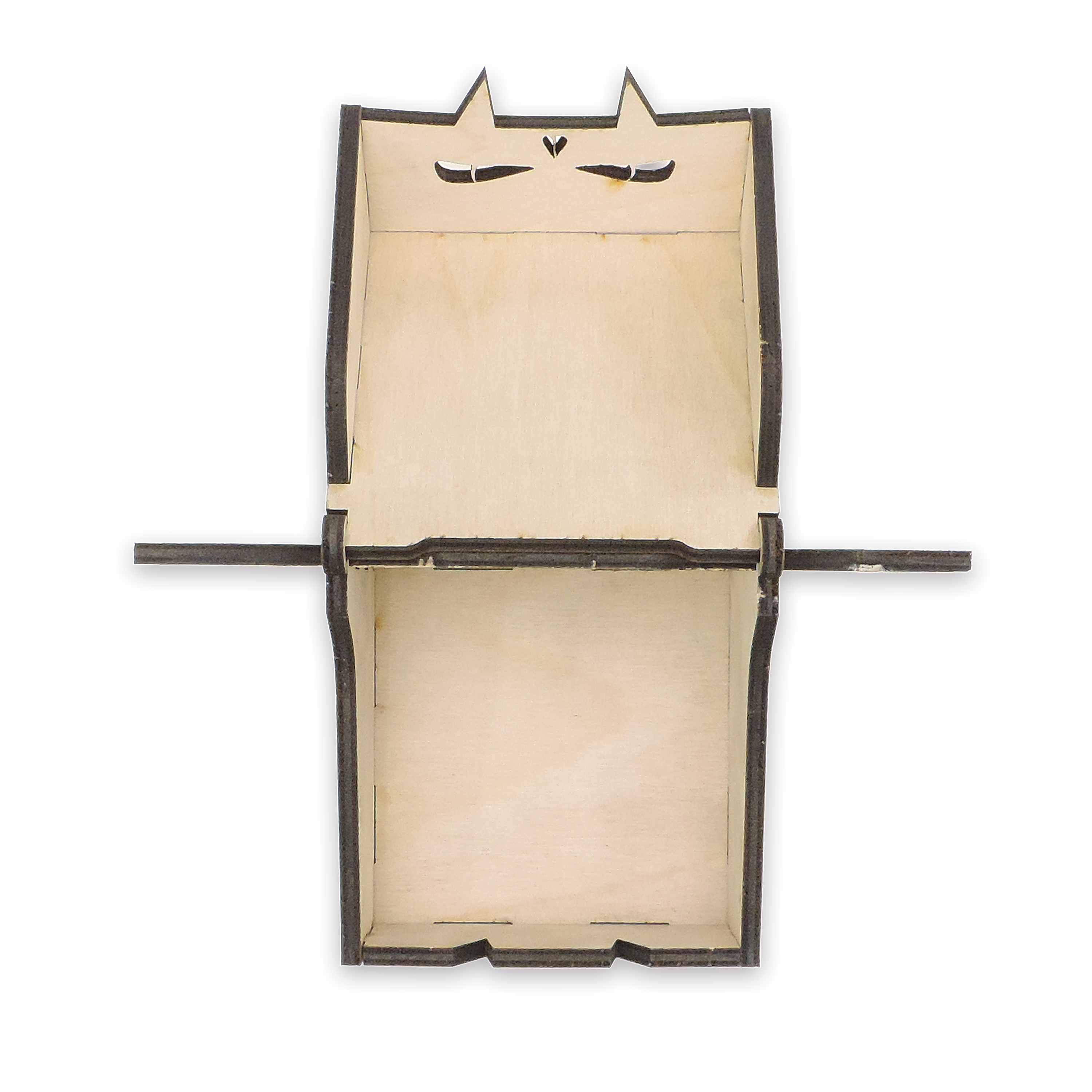 Laser-cut vampire candy box, ¼ in cabinet-grade plywood