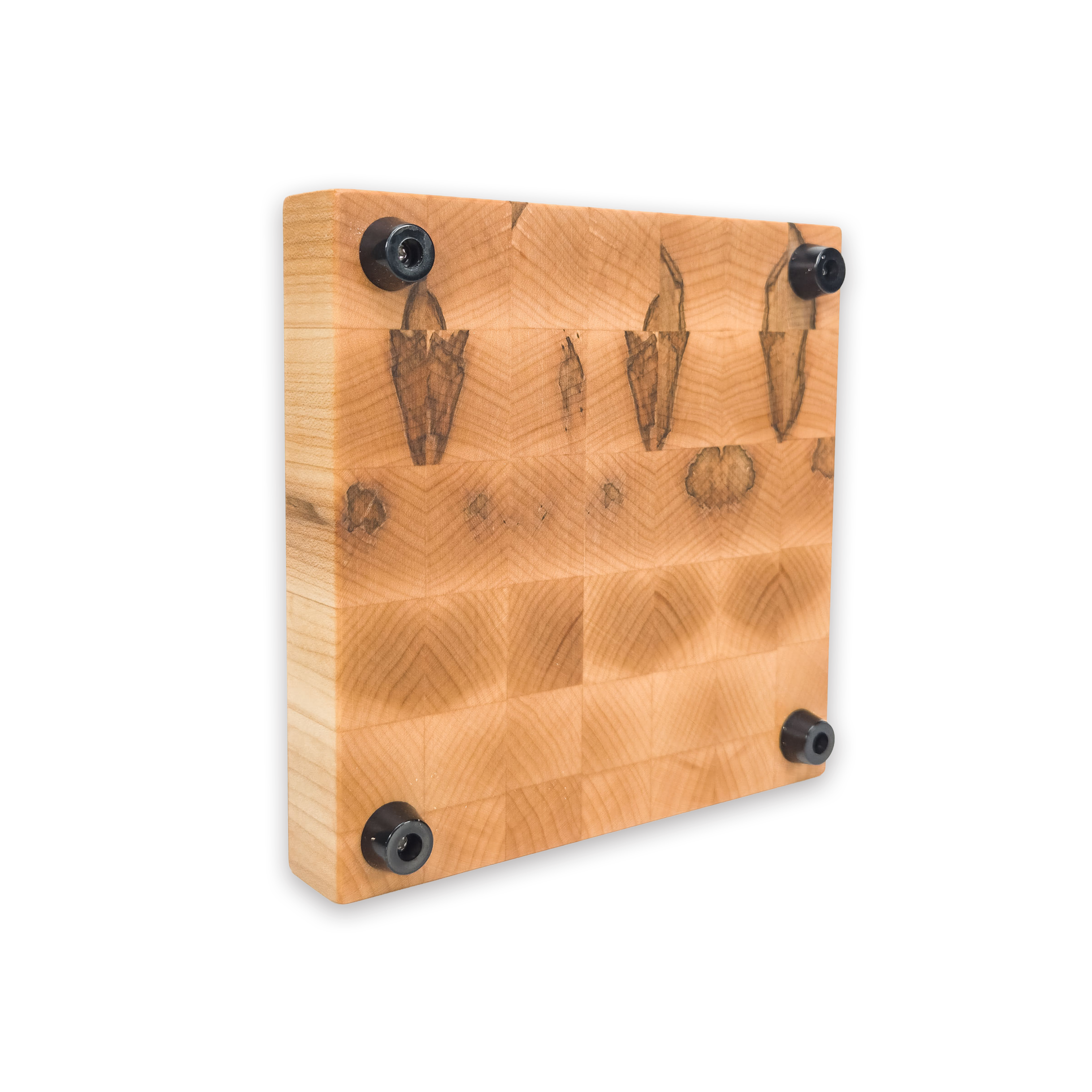 End grain spalted maple cutting board, spalted maple
