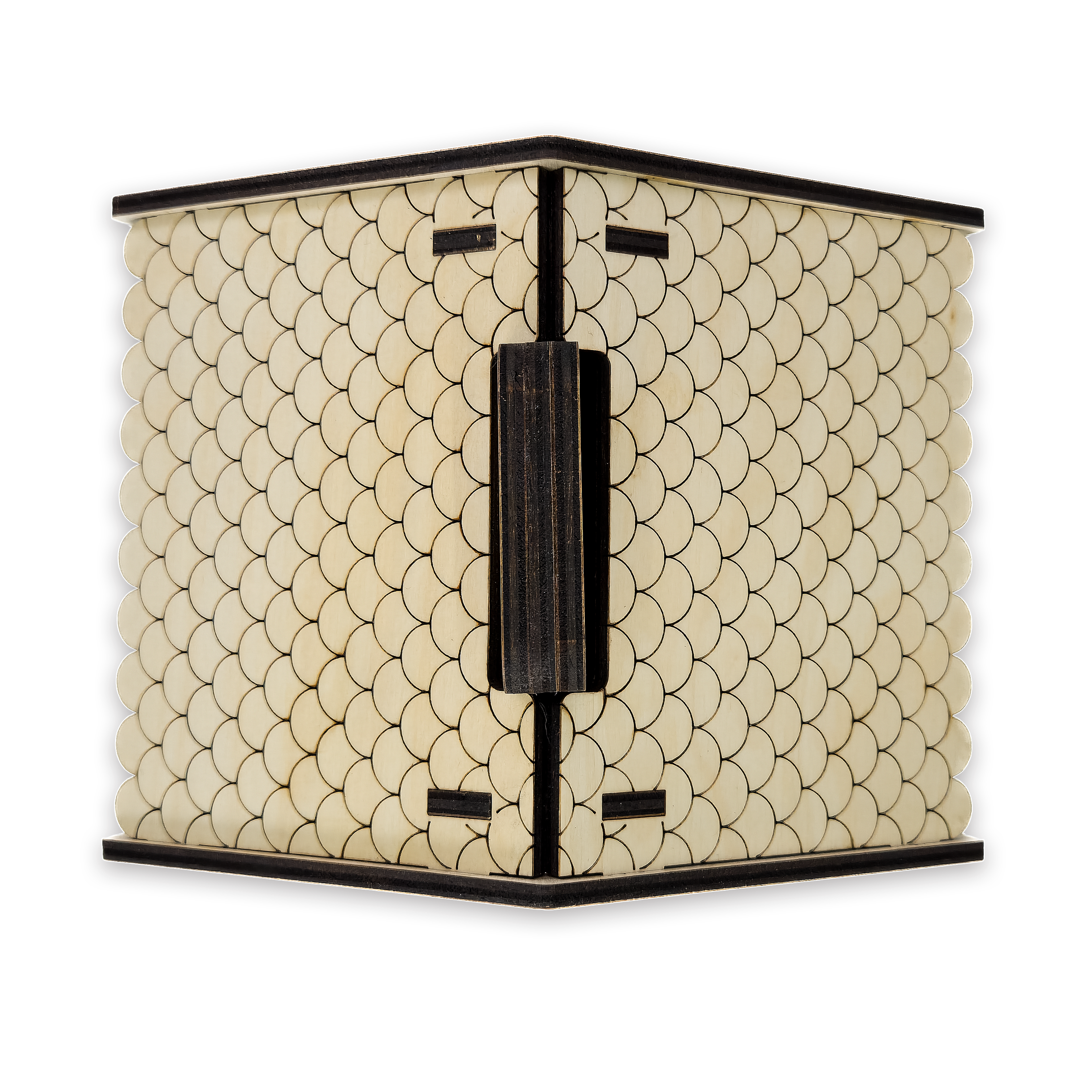 Laser-cut christmas gift box, ¼ in cabinet-grade plywood
