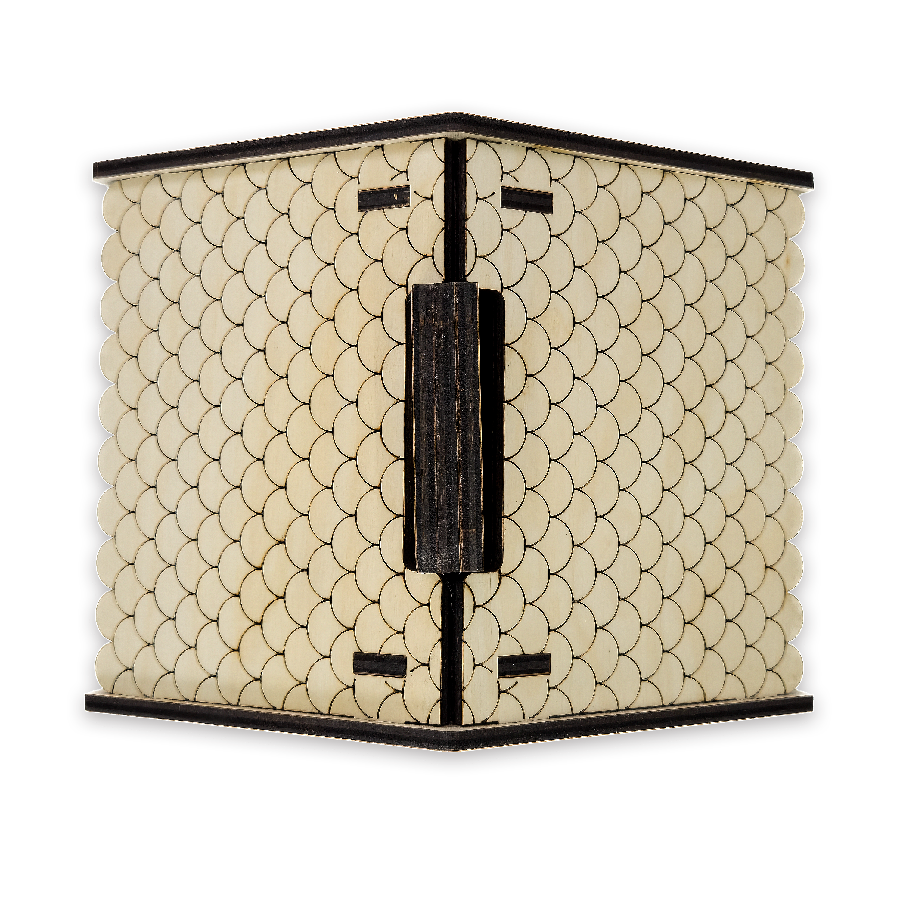 Laser-cut christmas gift box, ¼ in cabinet-grade plywood