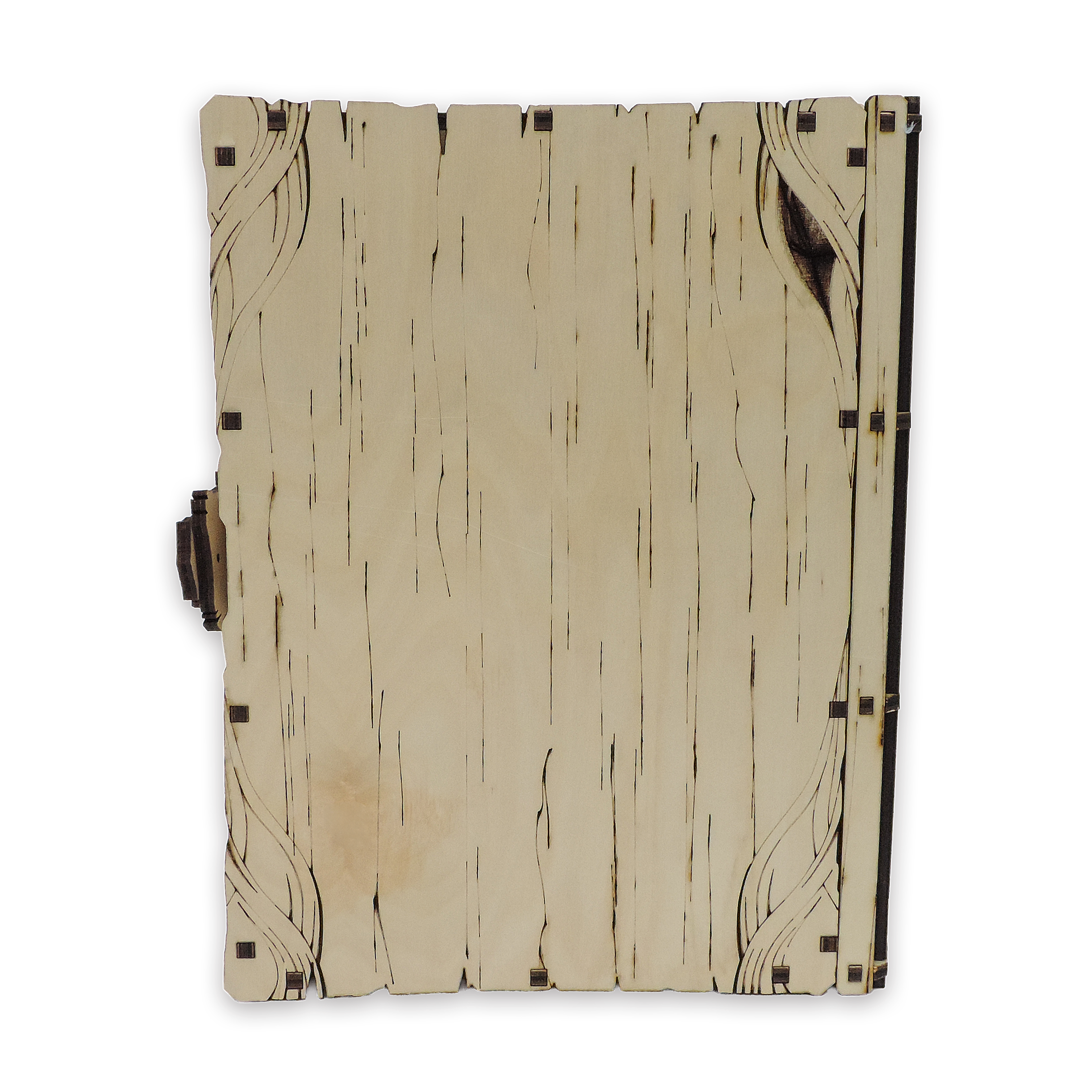 Laser-cut pirate treasure book box, ¼ in cabinet-grade plywood — cabinet grade (8.5 × 11 in)