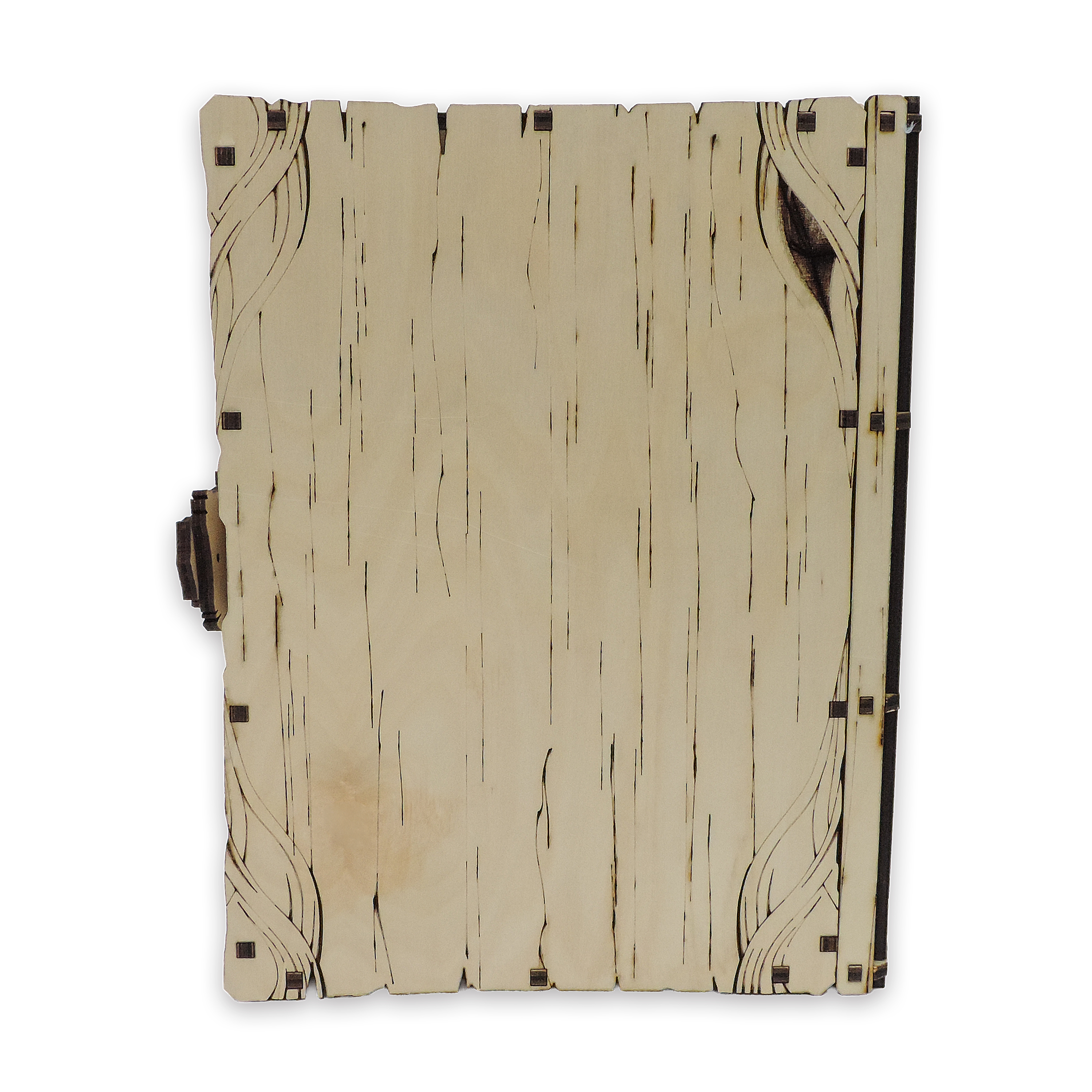 Laser-cut pirate treasure book box, ¼ in cabinet-grade plywood — cabinet grade (8.5 × 11 in)