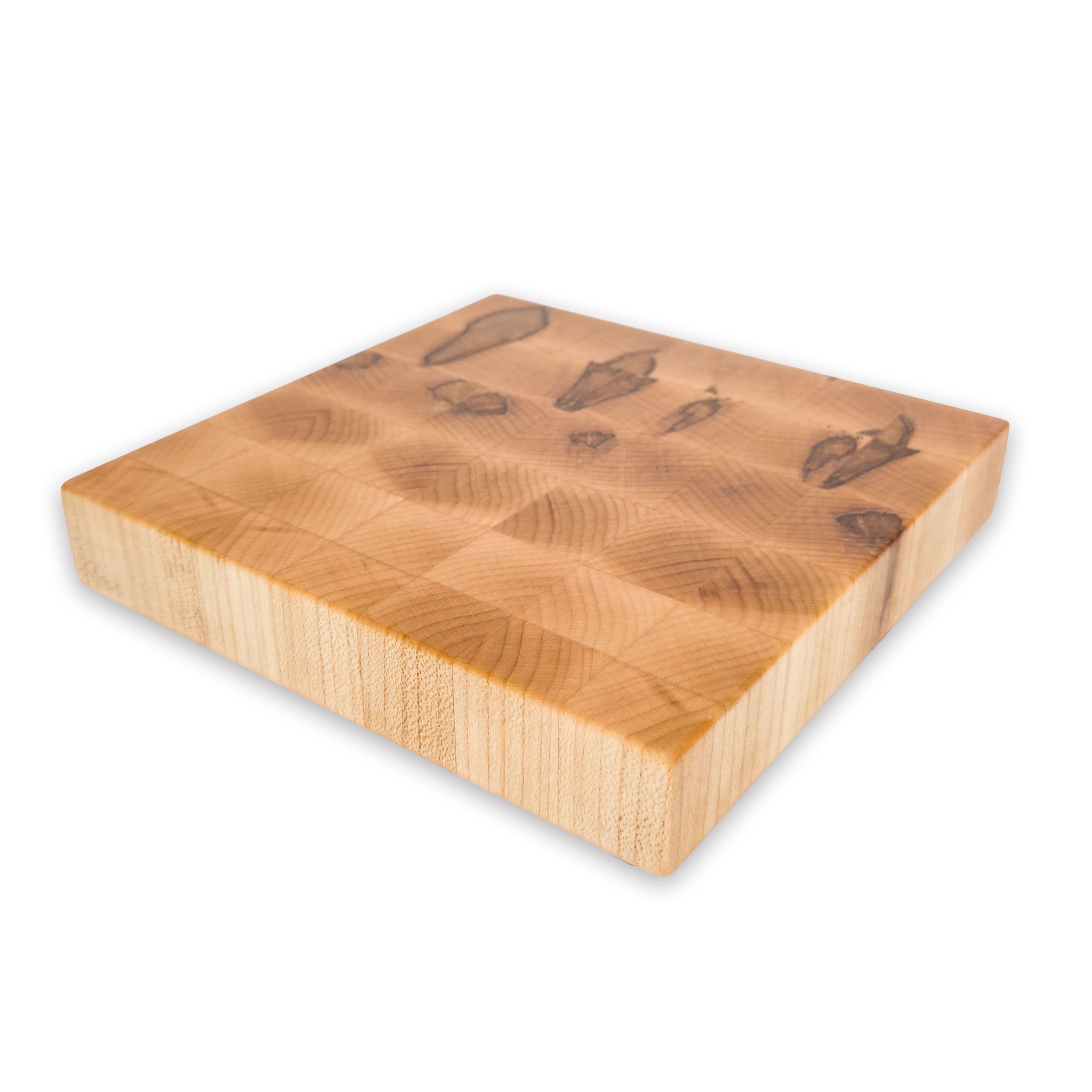 End grain spalted maple cutting board, spalted maple