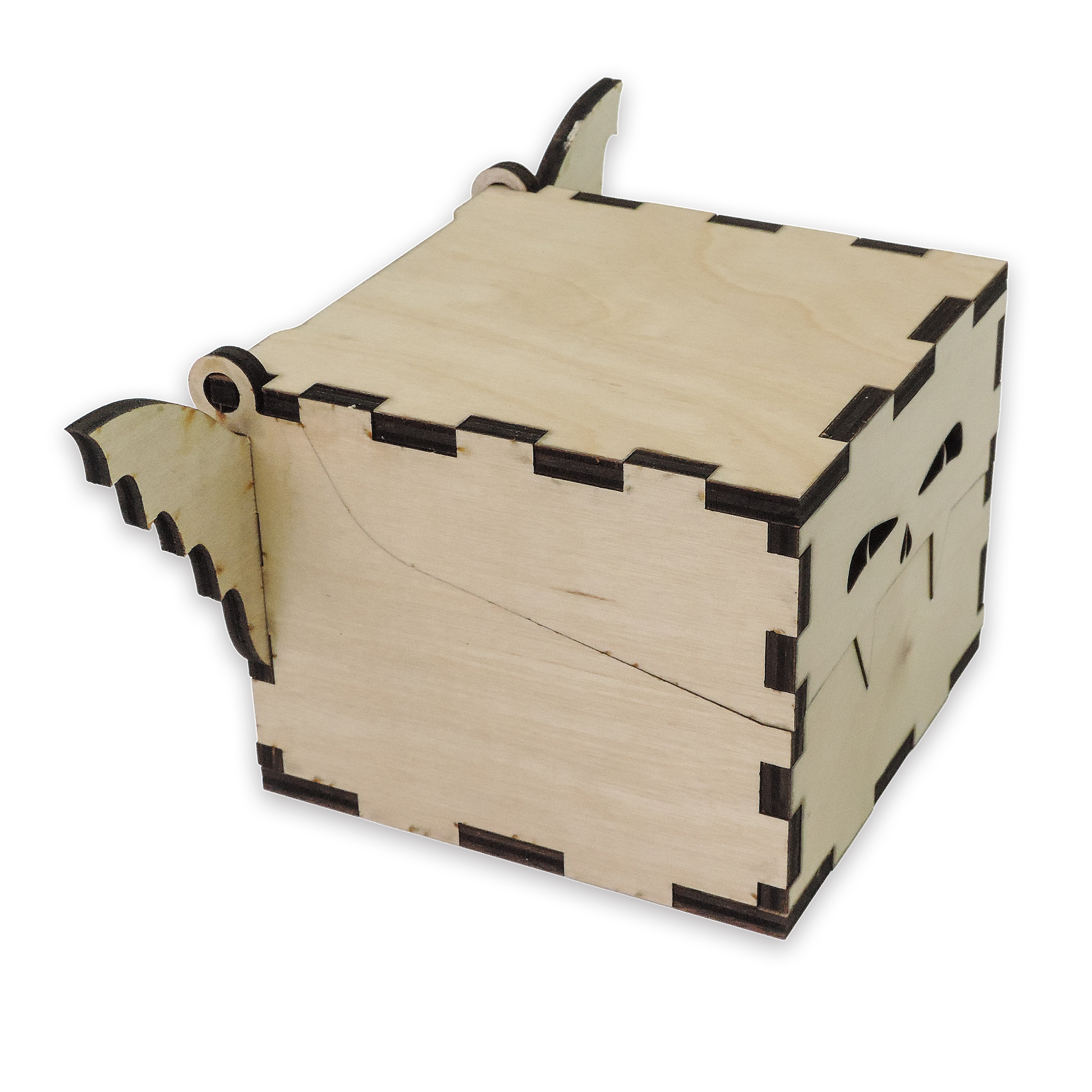 Laser-cut vampire candy box, ¼ in cabinet-grade plywood