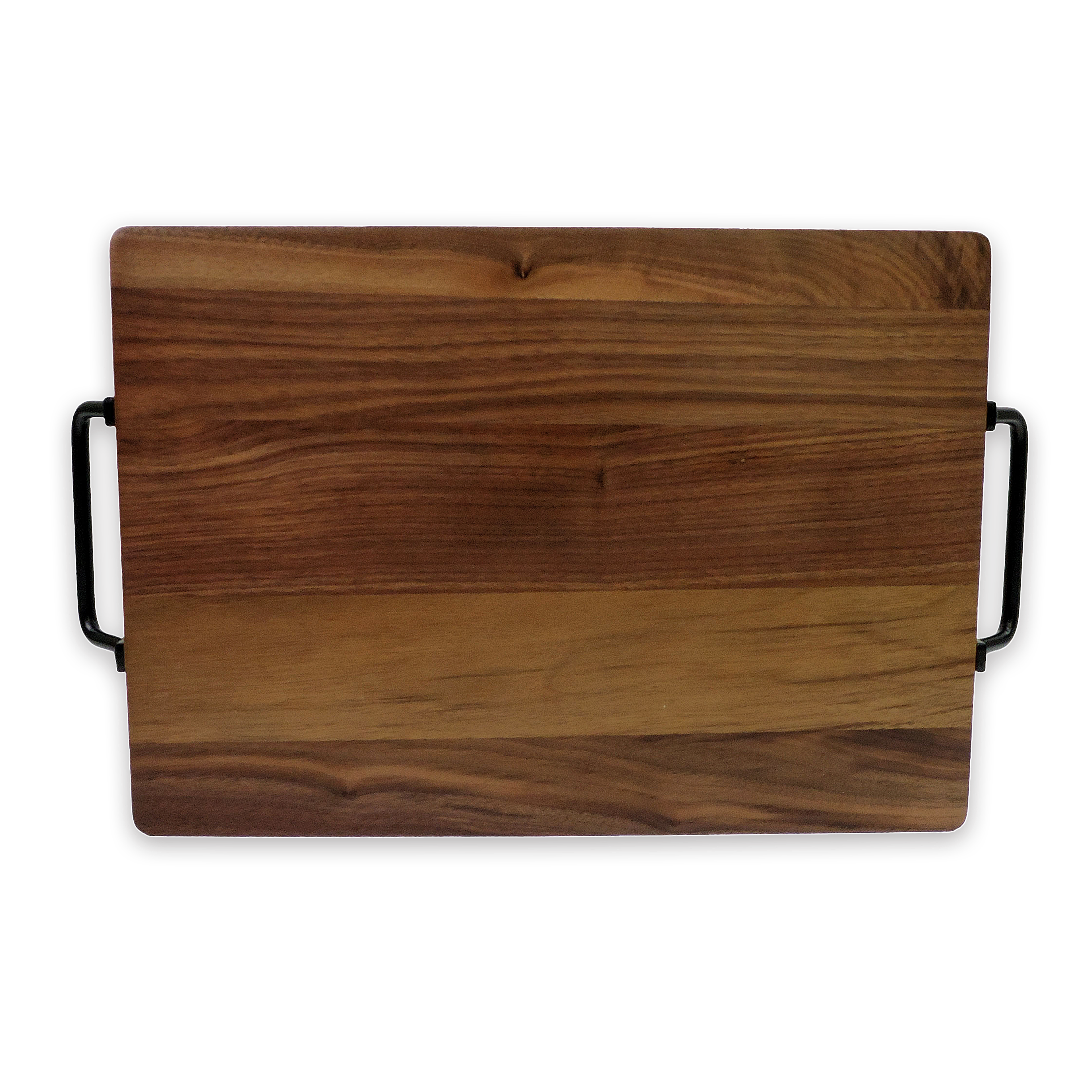 Custom engraved Santa serving tray, walnut