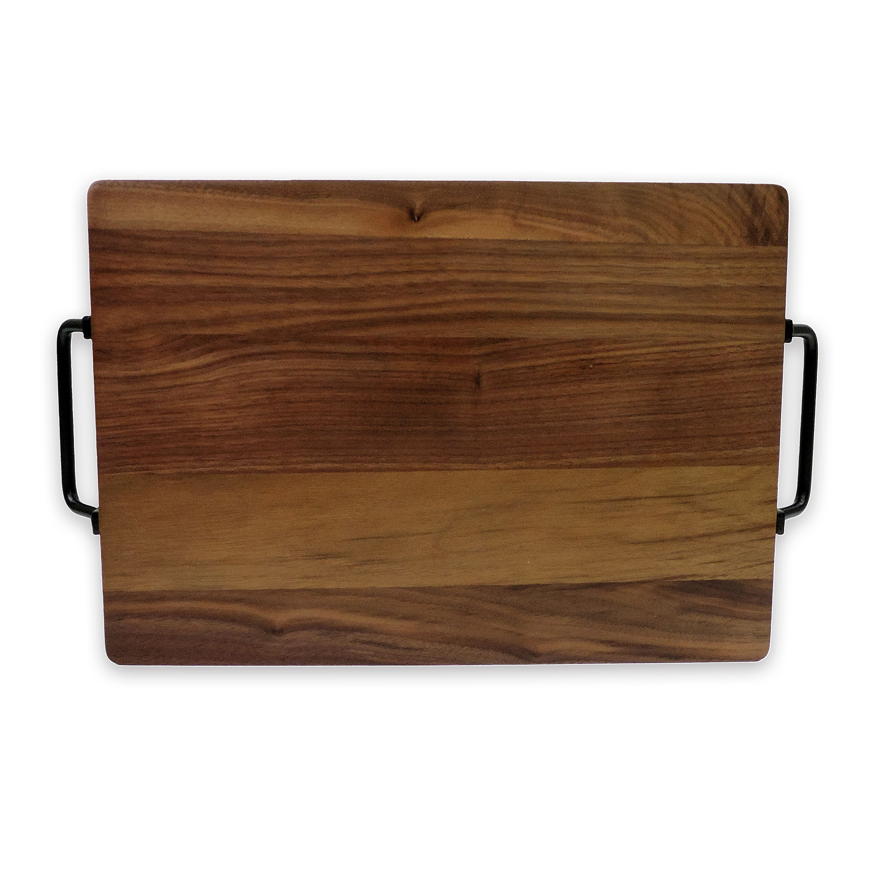 Custom engraved Santa serving tray, walnut