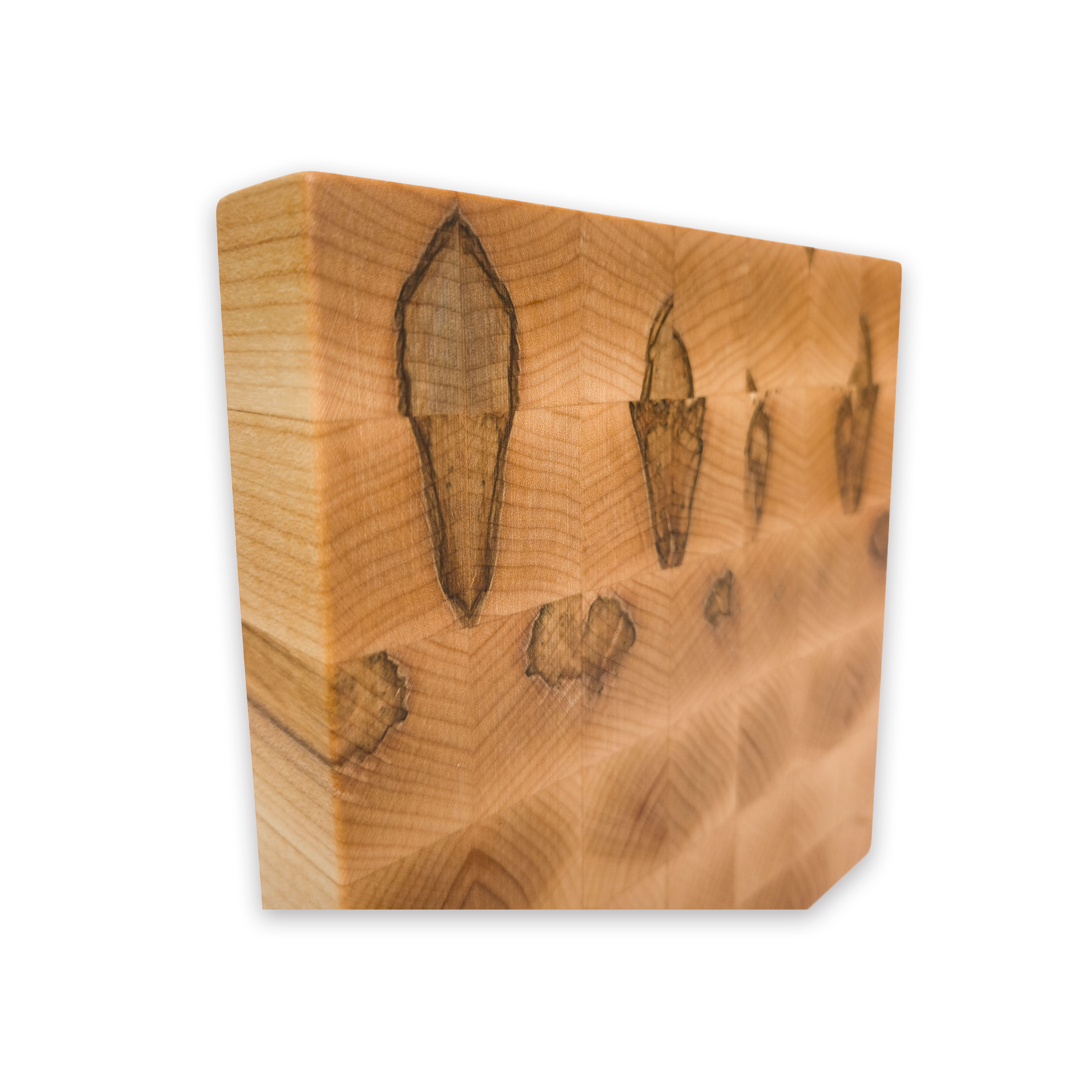 End grain spalted maple cutting board, spalted maple