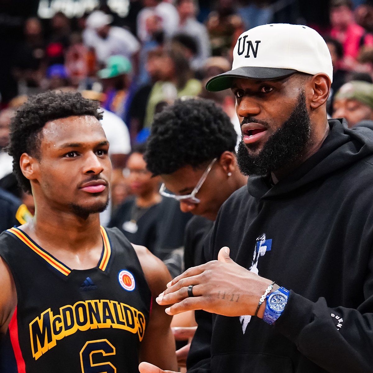 Bronny y LeBron lakers