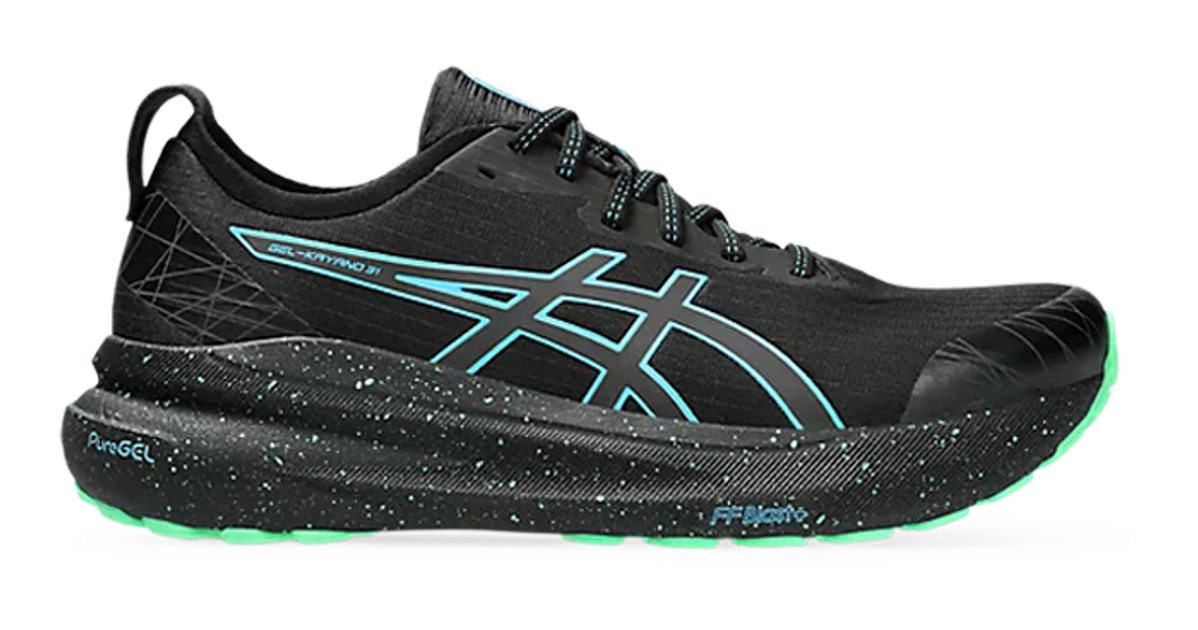Asics GELKayano 31 LiteShow Black and Light Blue SneakerHouse