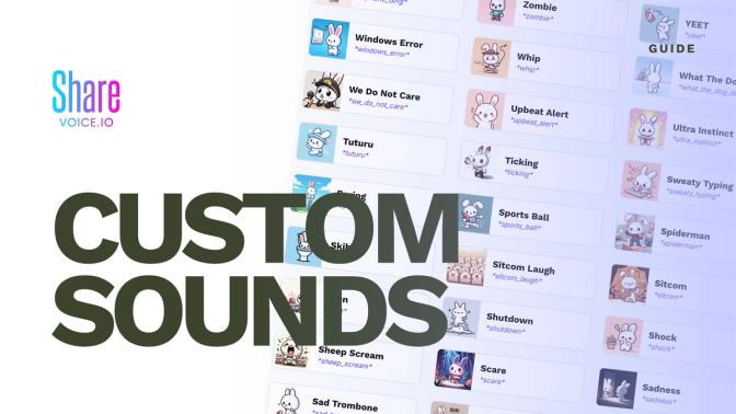 Custom Sounds For Your Stream