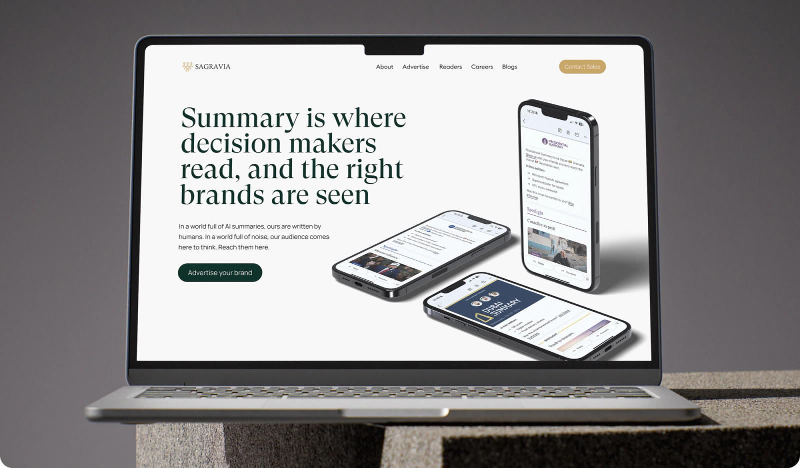 Media Website screen 1