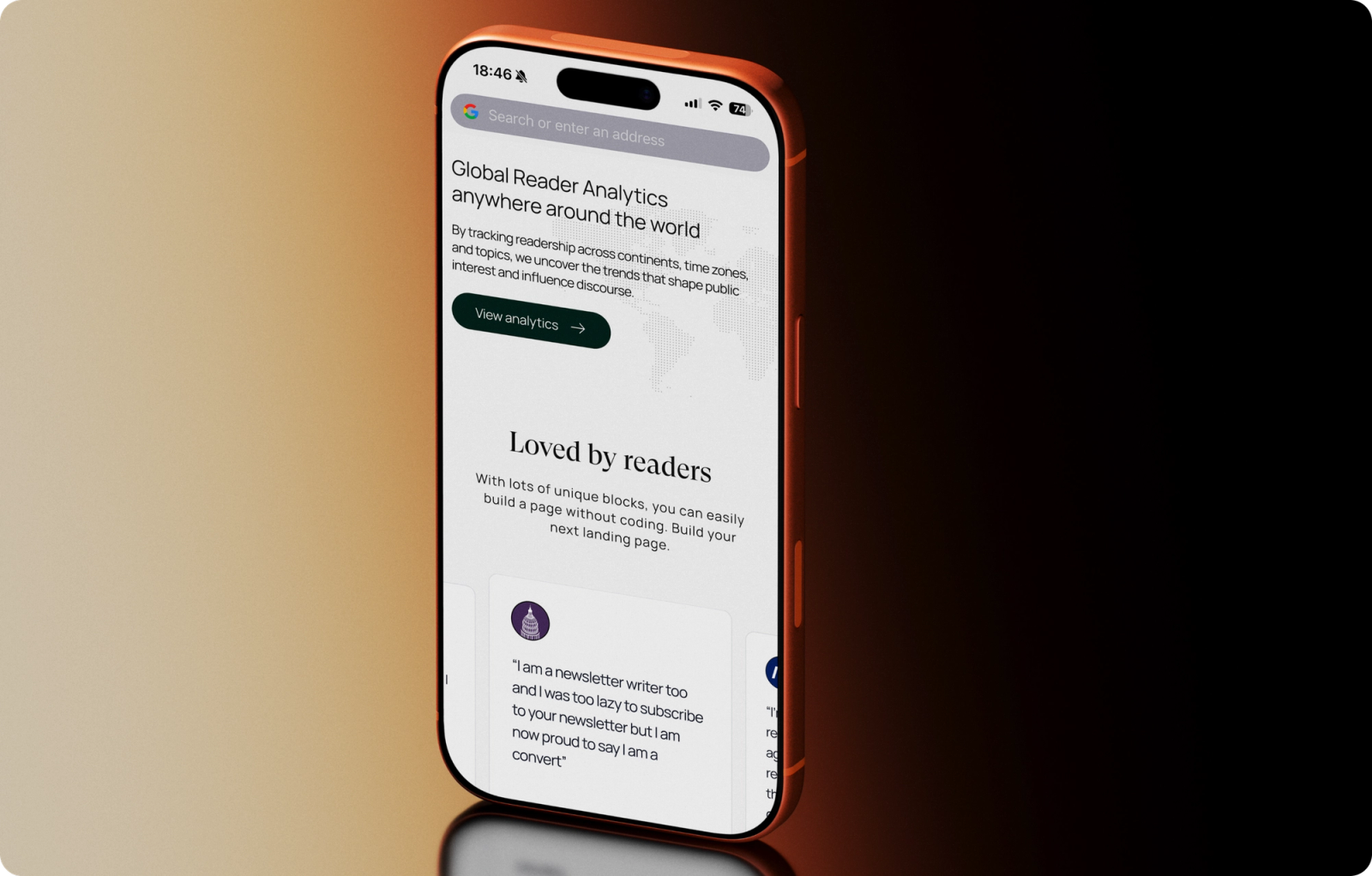 Media Website screen 2