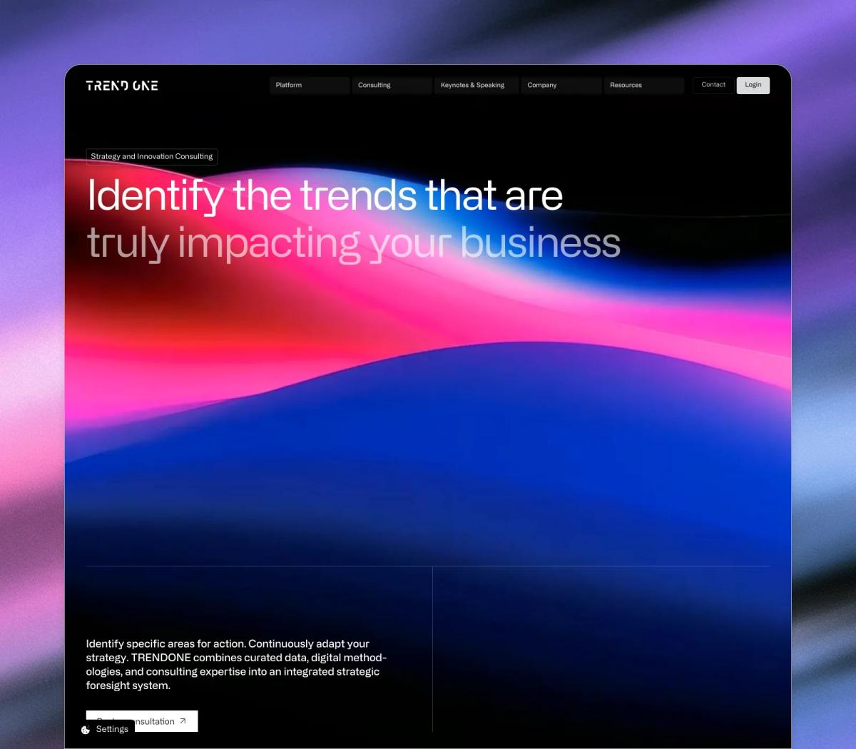 TRENDONE website