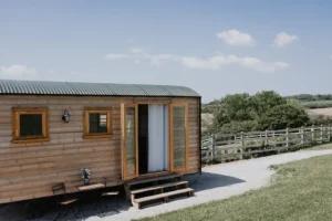 Exterior photo of a Shepherd Hut