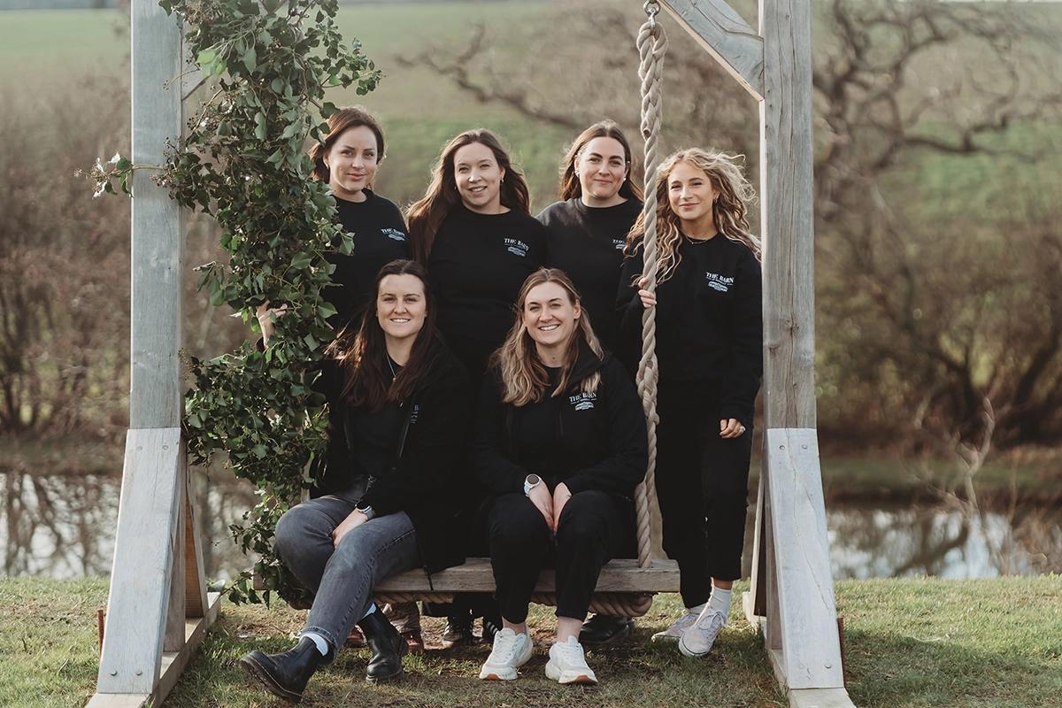 The team on the swing