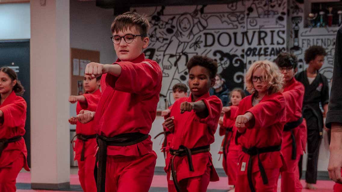 Kids Karate Class at Douvris