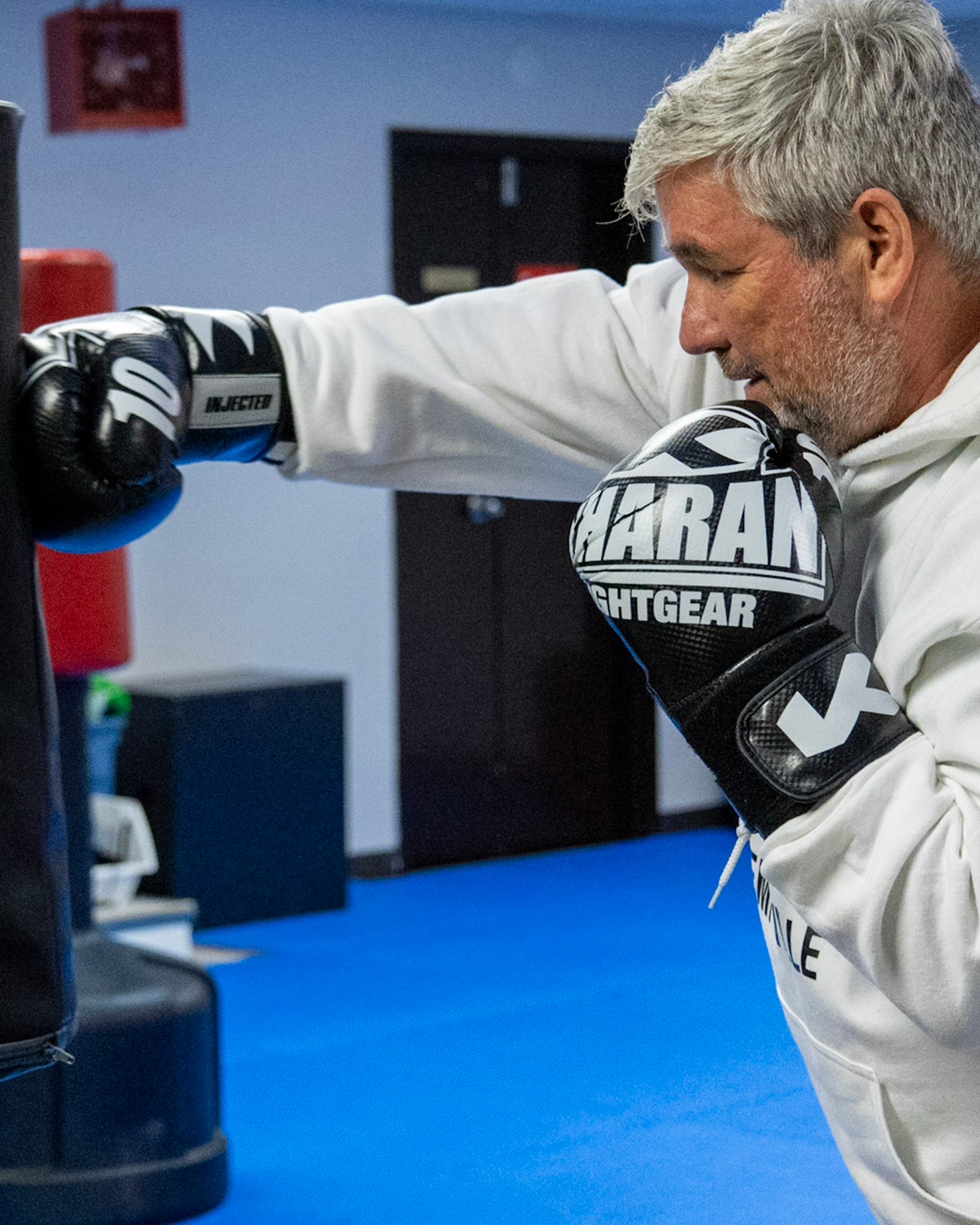 Sensei Earl doing a Jab Cross
