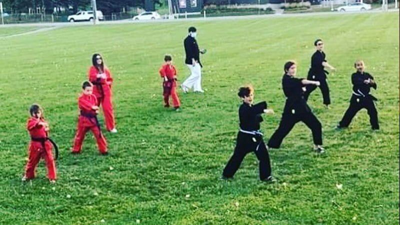 Classes in the park at Bank Street!