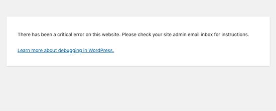 If you are receiving critical errors on your WordPress site, first, you must enable debugging.