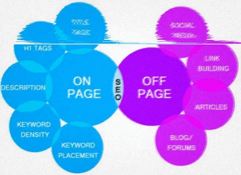 On-page SEO vs. off-page SEO.