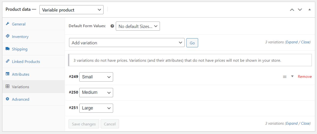 Add A Product With Variations In WooCommerce Image #3