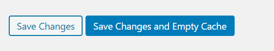 Next, click the  Save Changes and Empty Cache button.