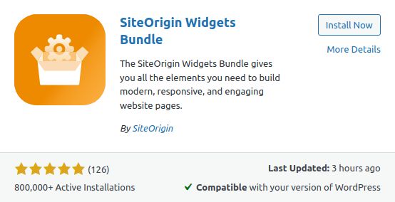 One of the best WordPress widget plugins is SiteOrigin Widgets Bundle