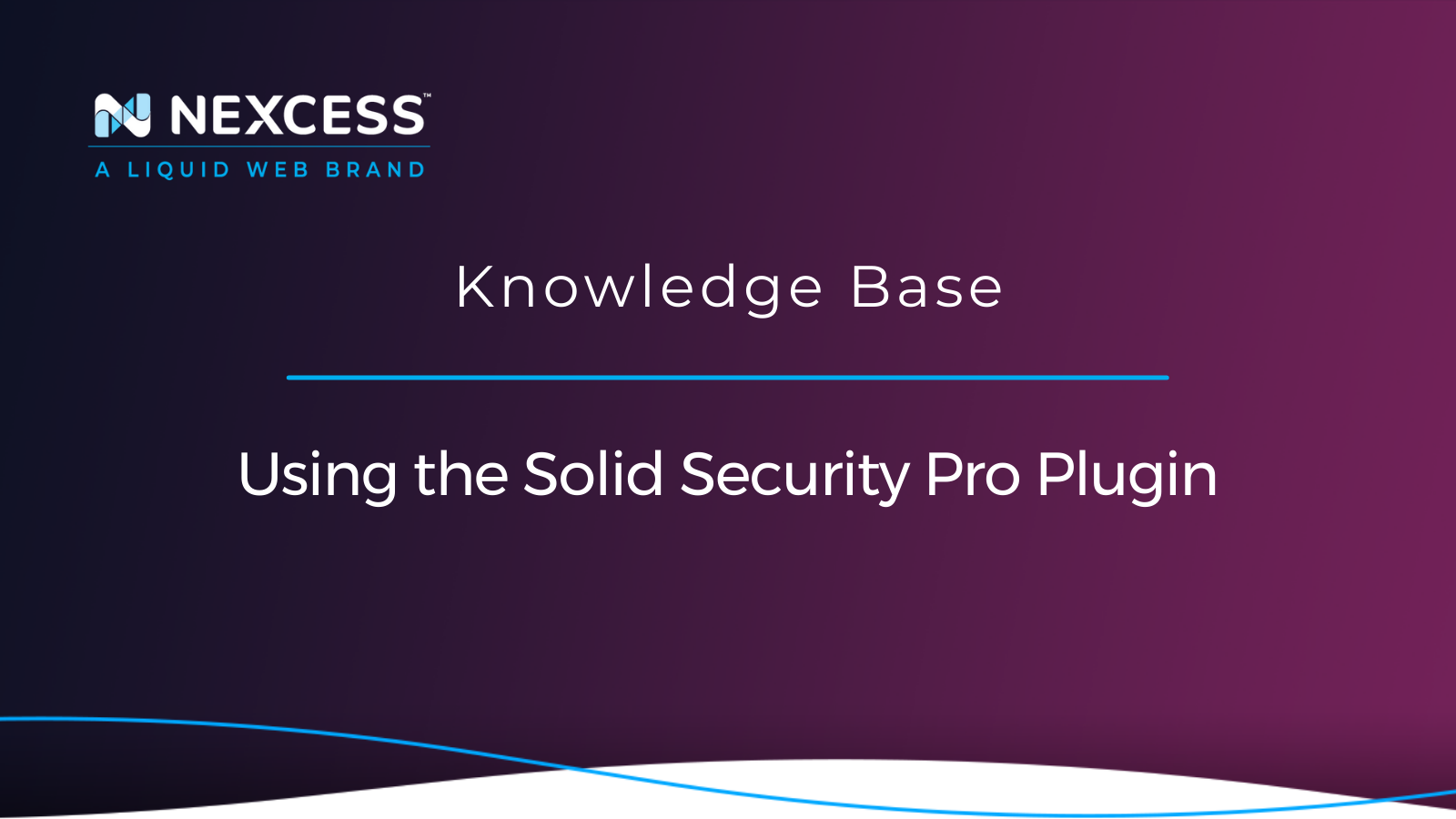 Using the Solid Security Pro Plugin