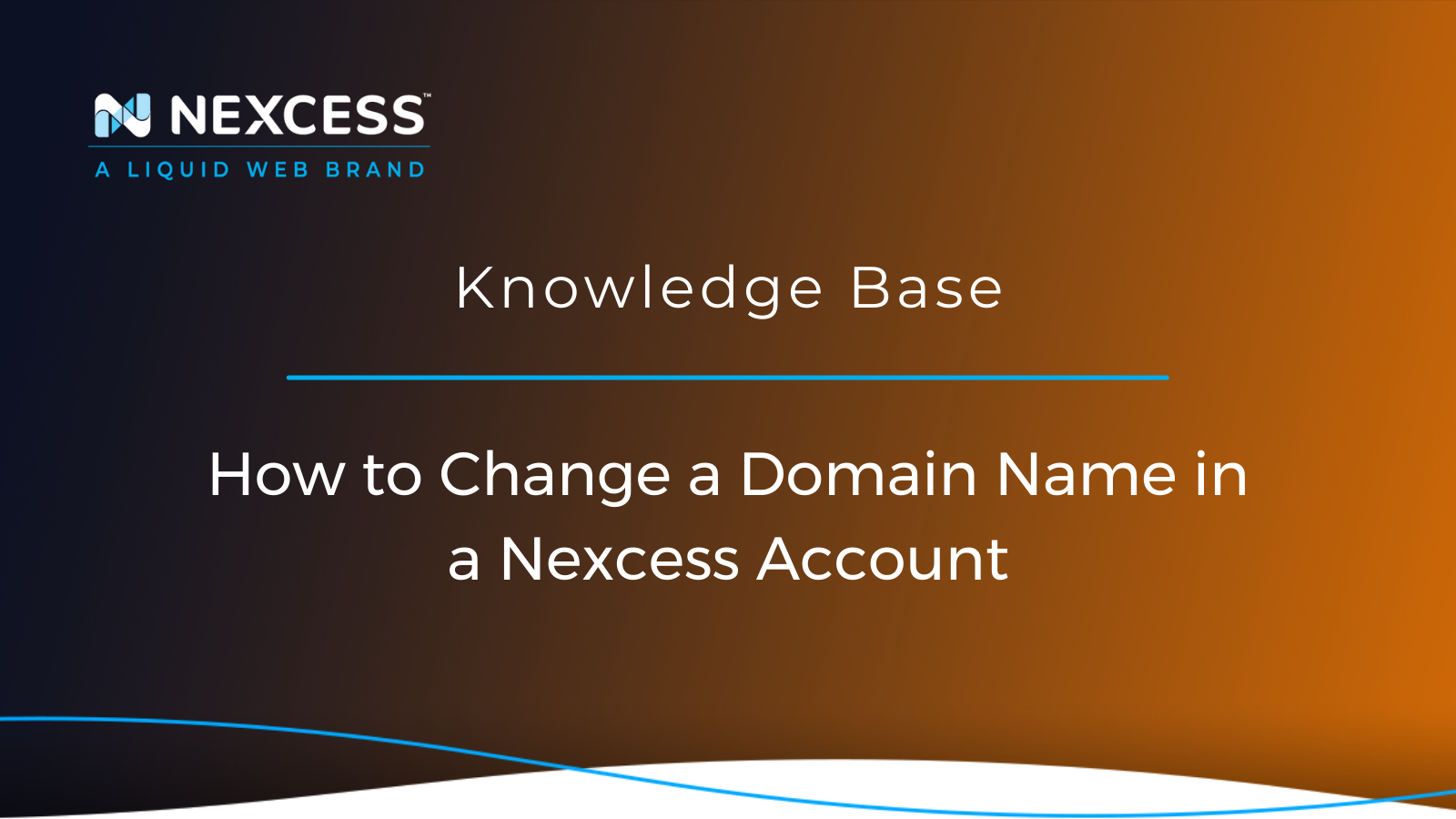 How to Change a Domain Name in a Nexcess Account