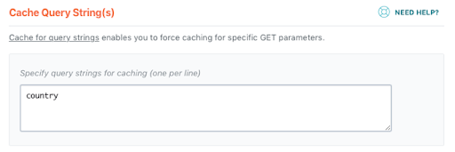 Cache Query Strings