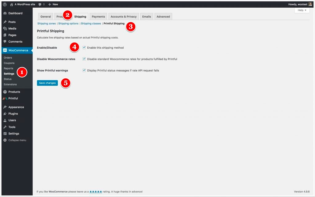 Set Your Shipping Options In WooCommerce Settings