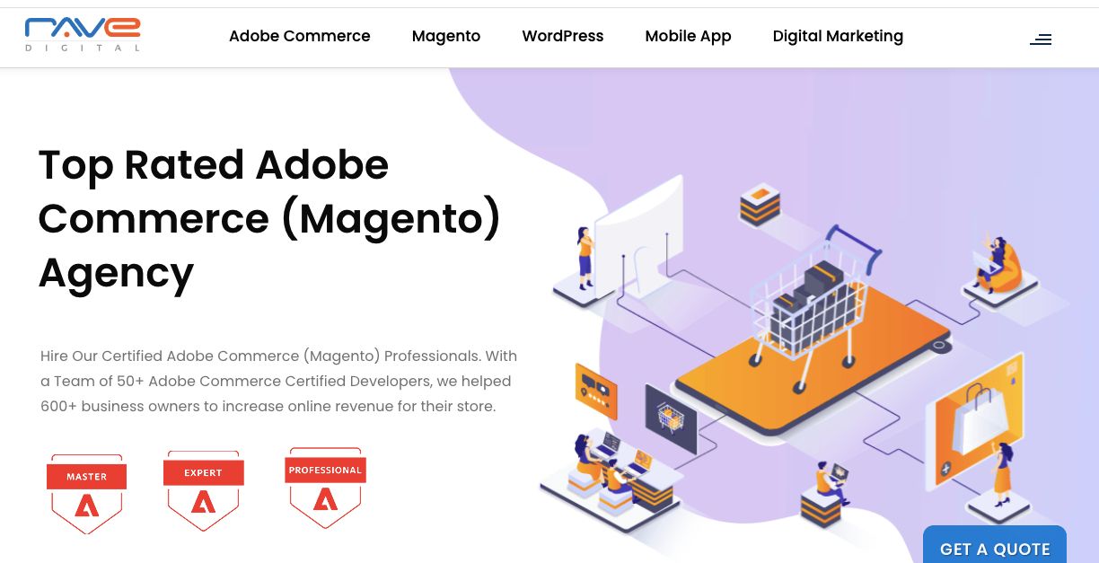 Rave Digital is one of the top Magento development agencies for enterprise development.