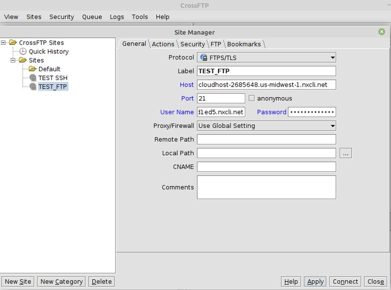 How to Use FTP/SFTP to Transfer Files with CrossFTP Nexcess