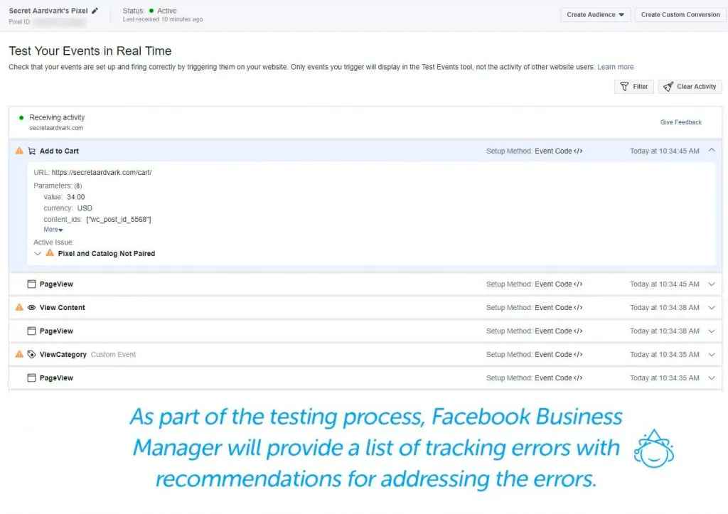 Testing Facebook Business Manager