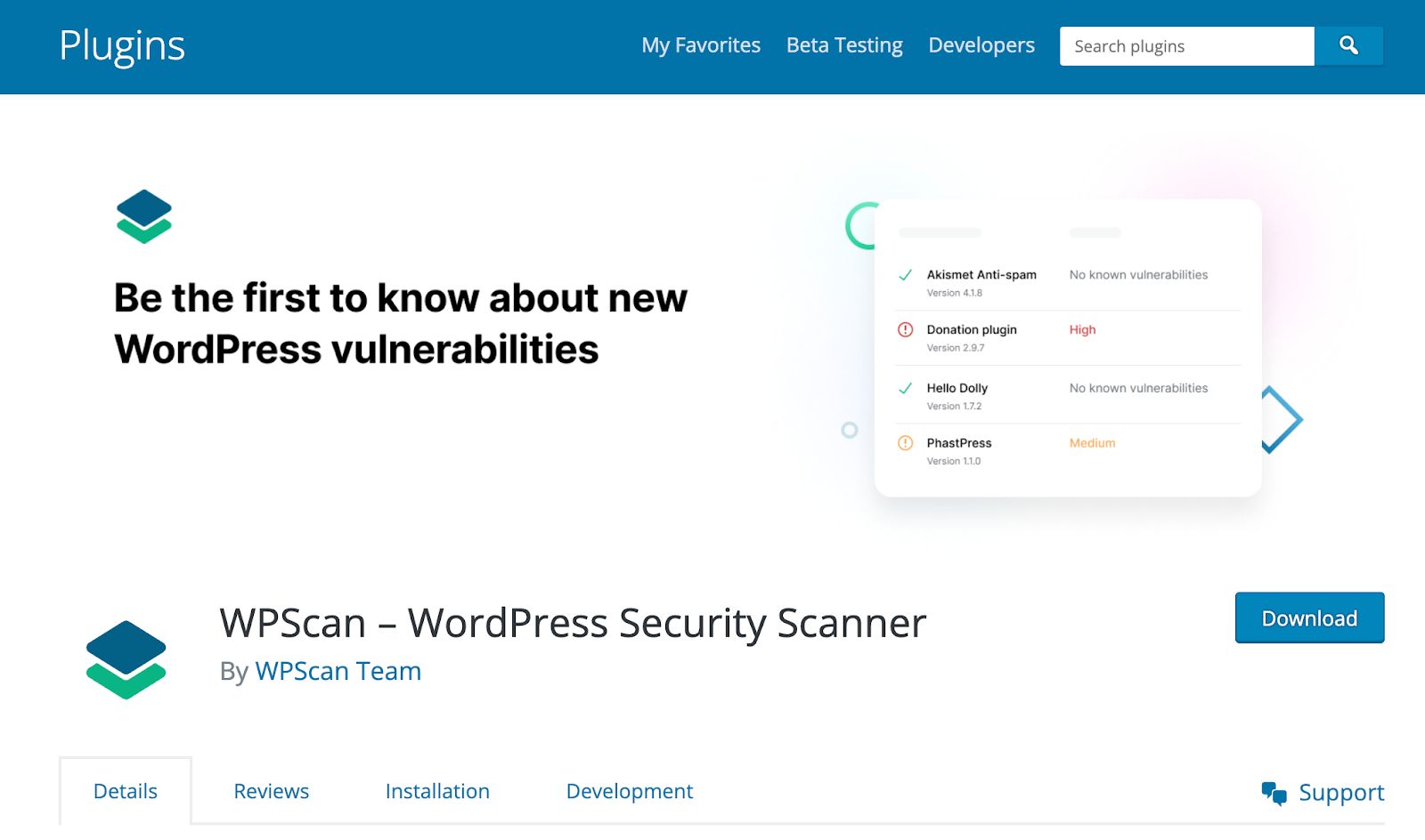WPScan – Plugin Security Scanner can help you check if a WordPress plugin is safe.
