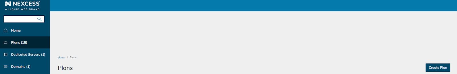 After logging in, navigate to Plans and then click the "Create plan" button in the upper right corner.