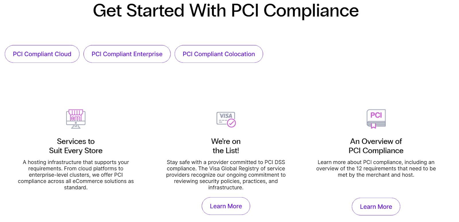 Nexcess offers a PCI compliant data center. 