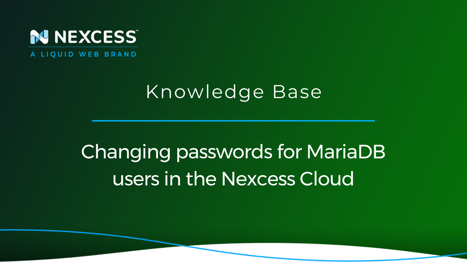 Changing passwords for MariaDB users in the Nexcess Cloud