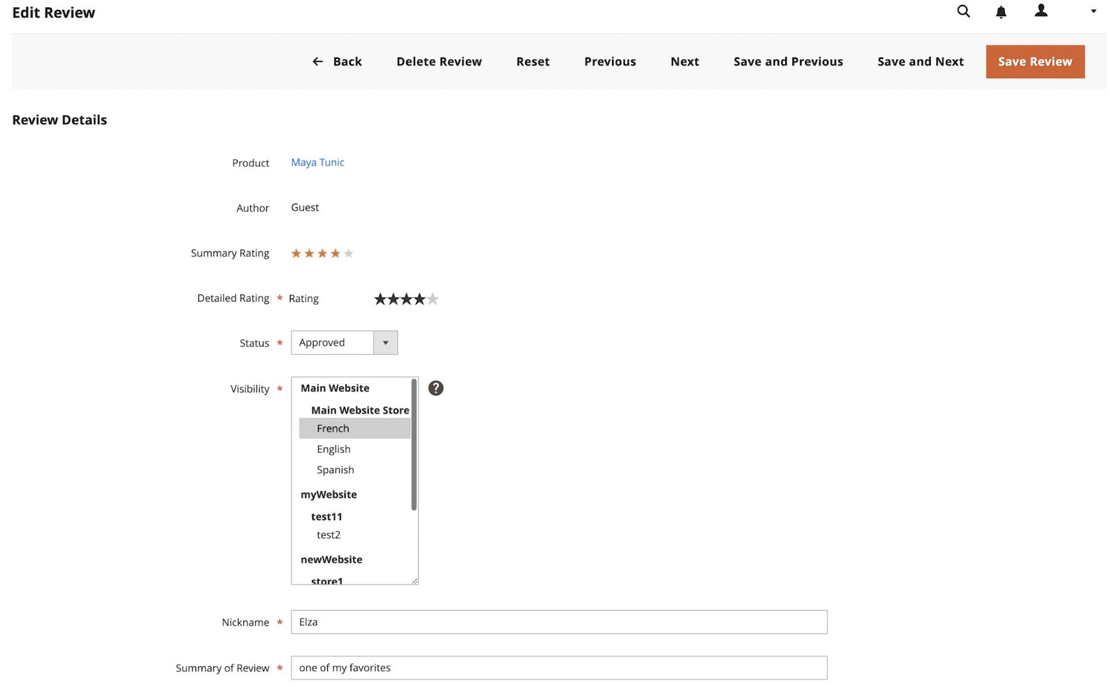 How to edit Magento 2 product reviews from the Magento admin area.