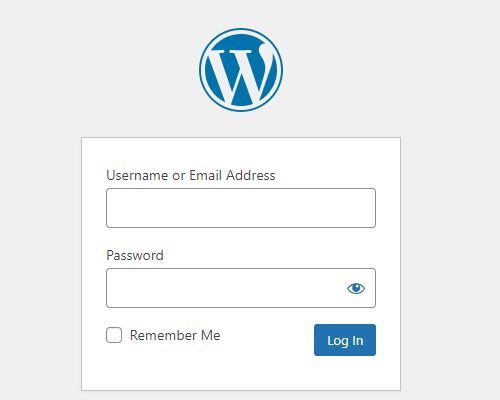This will take you to your site's WordPress Admin login page, here you need to enter your Admin credentials and log in.