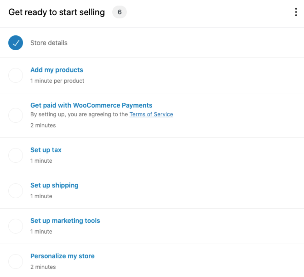 Screenshot of adding products in WooCommerce